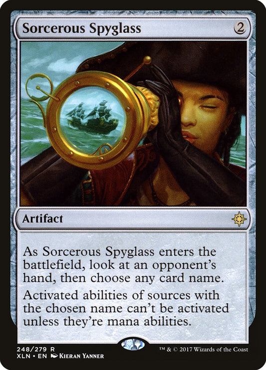 Sorcerous Spyglass [Ixalan] [Foil]