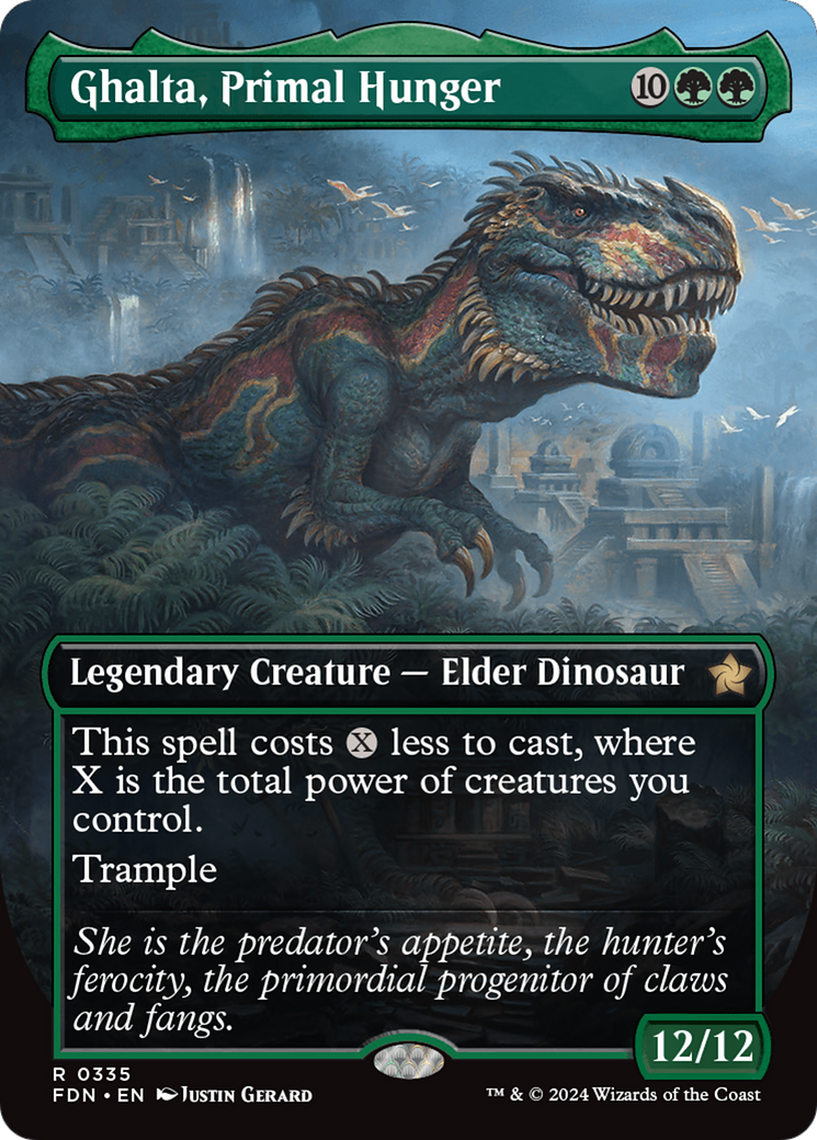 Ghalta, Primal Hunger (Borderless) [Foundations] [Foil]
