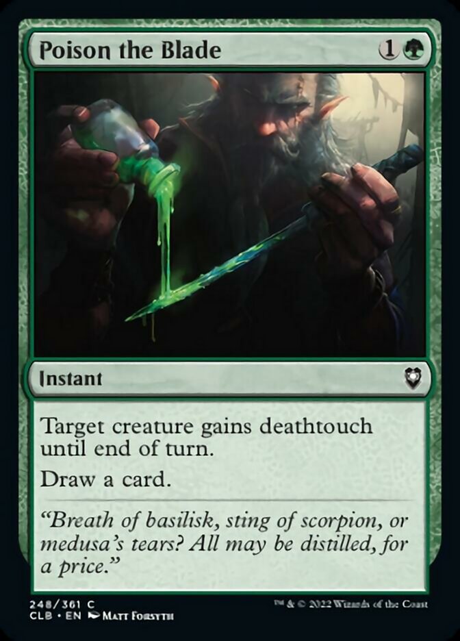 Poison the Blade [Commander Legends: Battle for Baldur's Gate] [Foil]