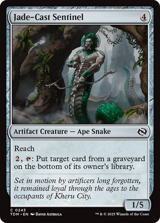 Jade-Cast Sentinel [Tarkir: Dragonstorm] [Foil]