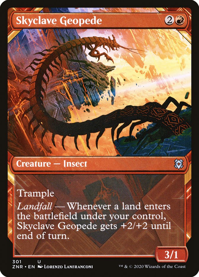Skyclave Geopede (Showcase) [Zendikar Rising] [Foil]