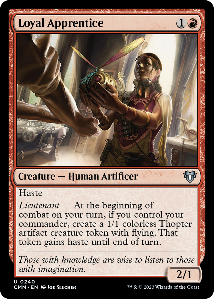 Loyal Apprentice [Commander Masters] [Foil]
