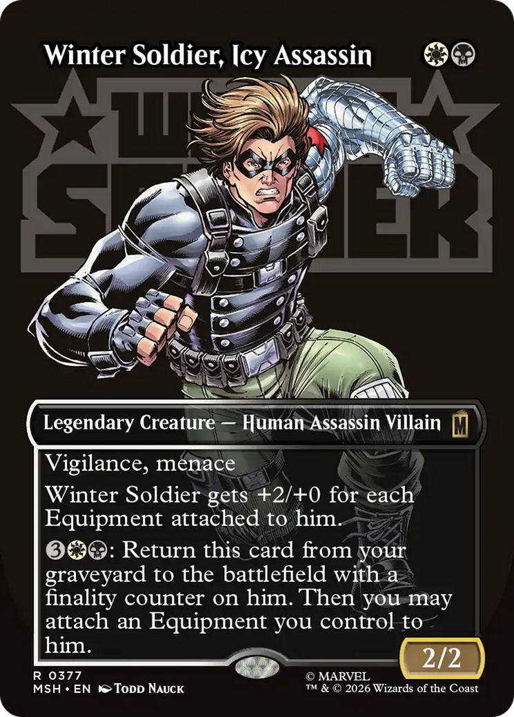Winter Soldier, Icy Assassin (Borderless) [Marvel Super Heroes]
