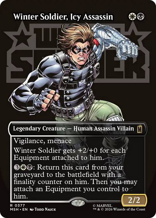 Winter Soldier, Icy Assassin (Borderless) [Marvel Super Heroes]