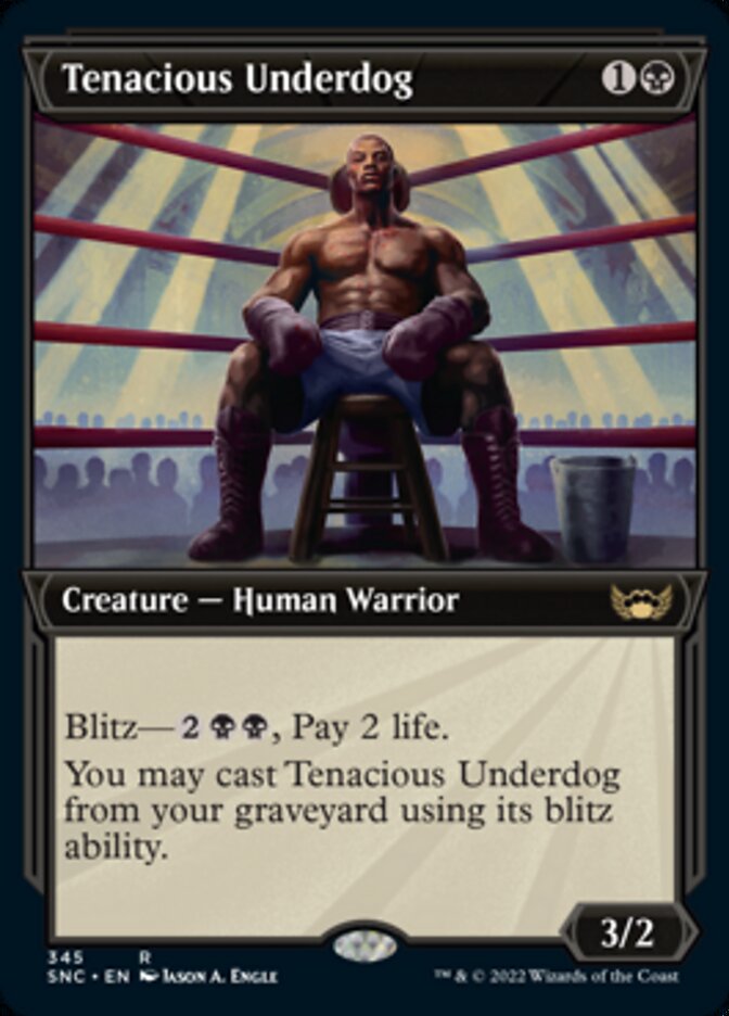 Tenacious Underdog (Showcase Art Deco) [Streets of New Capenna] [Foil]