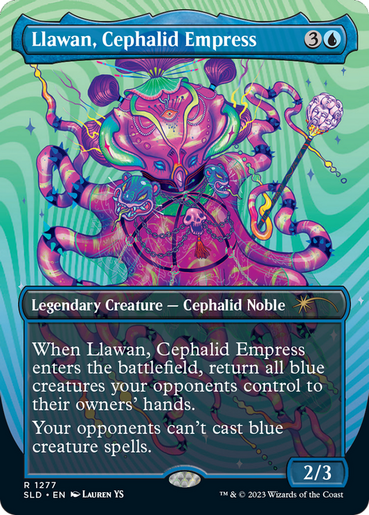 Llawan, Cephalid Empress (Borderless) [Secret Lair Drop Series] [Foil]
