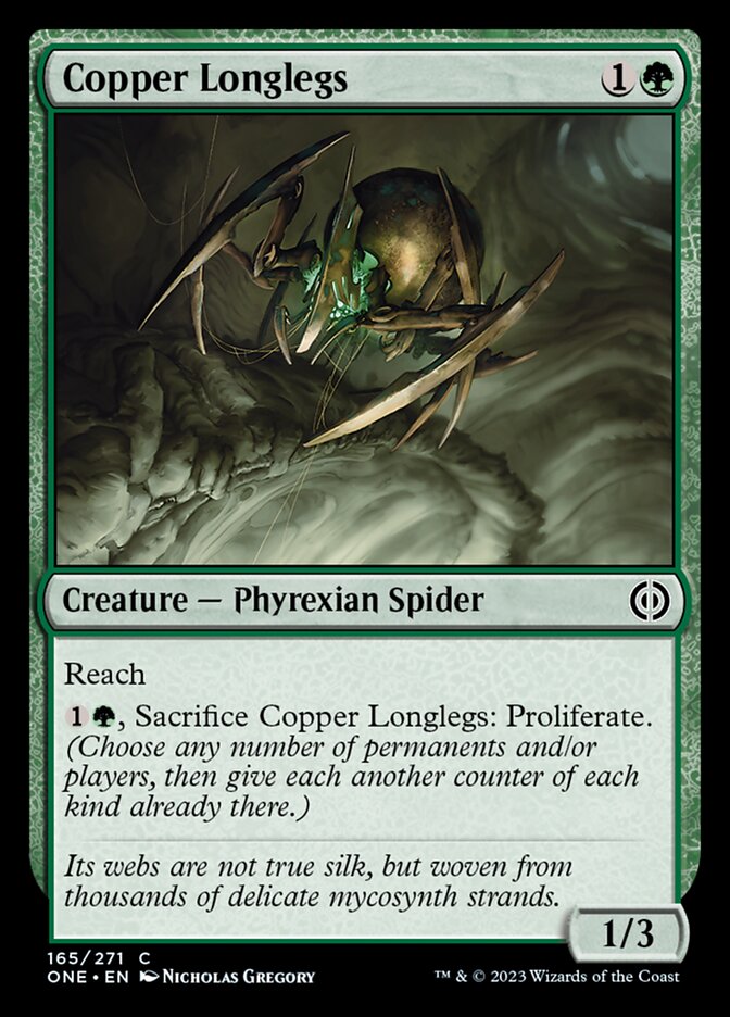 Copper Longlegs [Phyrexia: All Will Be One] [Foil]
