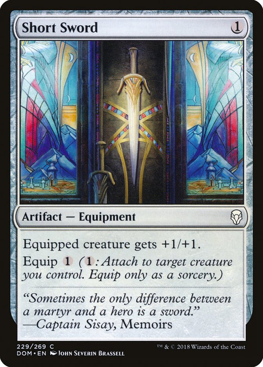Short Sword [Dominaria] [Foil]