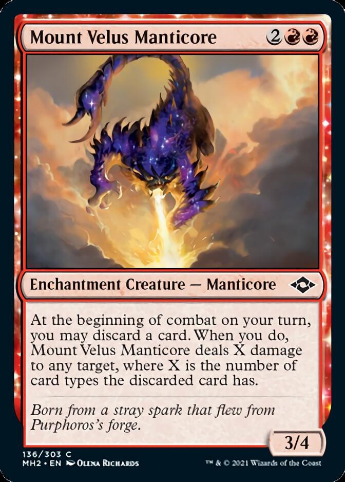Mount Velus Manticore [Modern Horizons 2] [Foil]