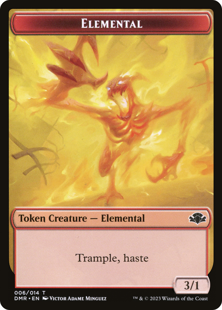 Elemental Token [Dominaria Remastered Tokens] [Foil]