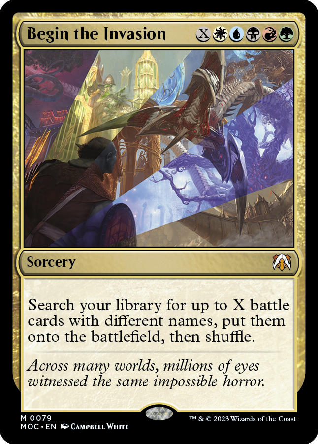 Begin the Invasion [March of the Machine Commander] [Foil]