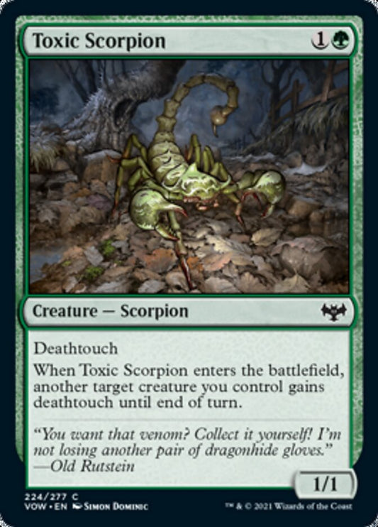 Toxic Scorpion [Innistrad: Crimson Vow] [Foil]