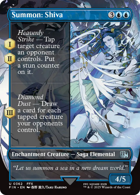 Summon: Shiva (Borderless) [FINAL FANTASY] [Foil]