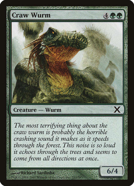 Craw Wurm [Tenth Edition] [Foil]