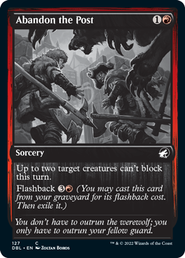 Abandon the Post [Innistrad: Double Feature] [Foil]