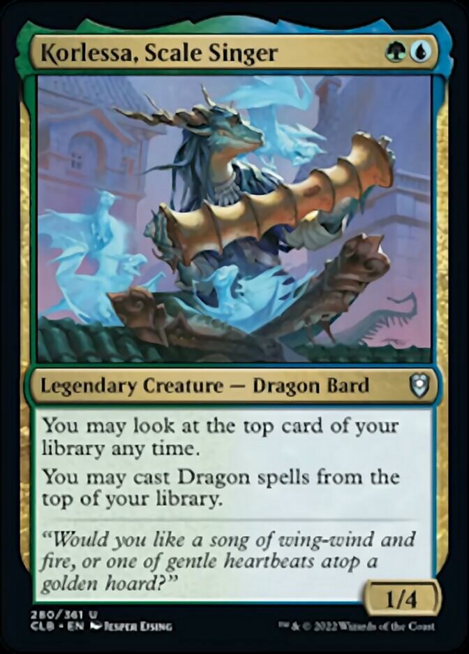 Korlessa, Scale Singer [Commander Legends: Battle for Baldur's Gate] [Foil]