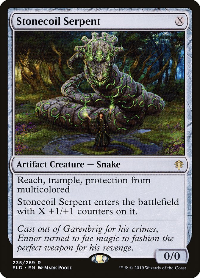 Stonecoil Serpent [Throne of Eldraine] [Foil]