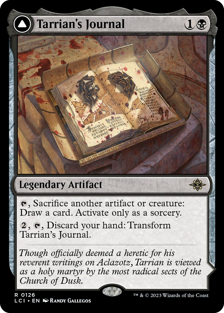 Tarrian's Journal // The Tomb of Aclazotz [The Lost Caverns of Ixalan] [Foil]
