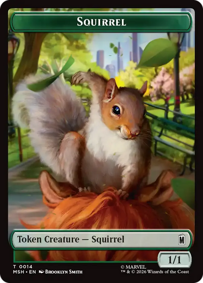 Galactus // Squirrel Double-Sided Token [Marvel Super Heroes]