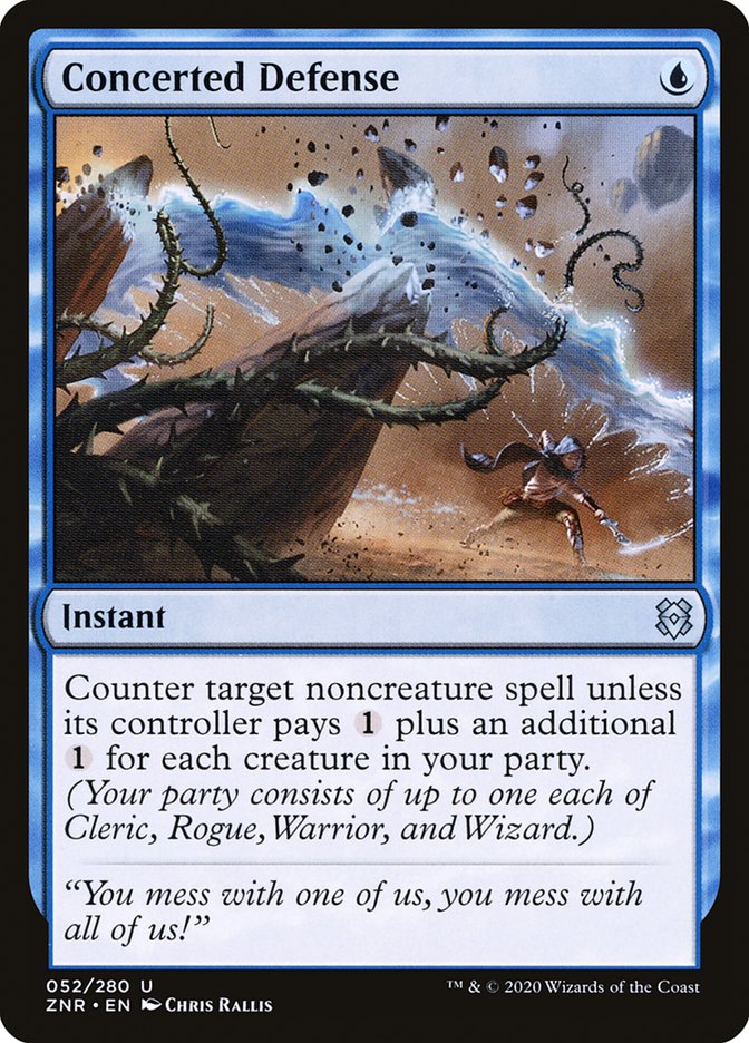Concerted Defense [Zendikar Rising] [Foil]