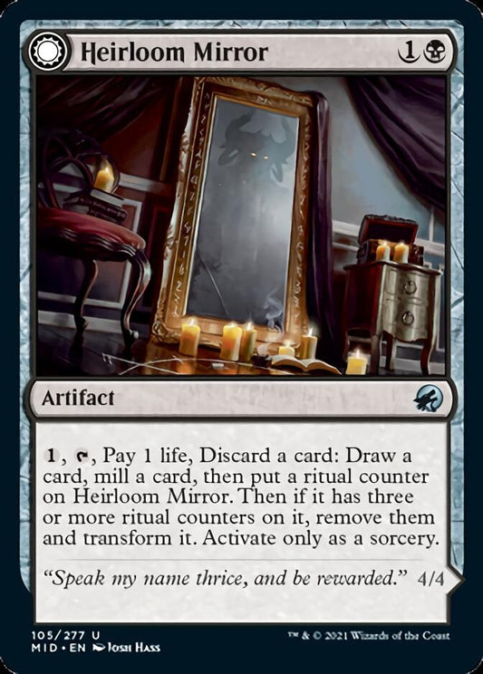 Heirloom Mirror // Inherited Fiend [Innistrad: Midnight Hunt] [Foil]