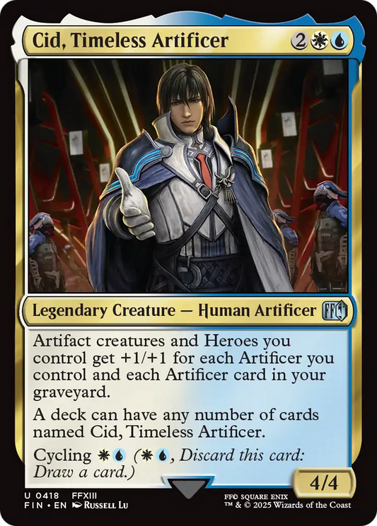 Cid, Timeless Artificer (0418) [FINAL FANTASY] [Foil]