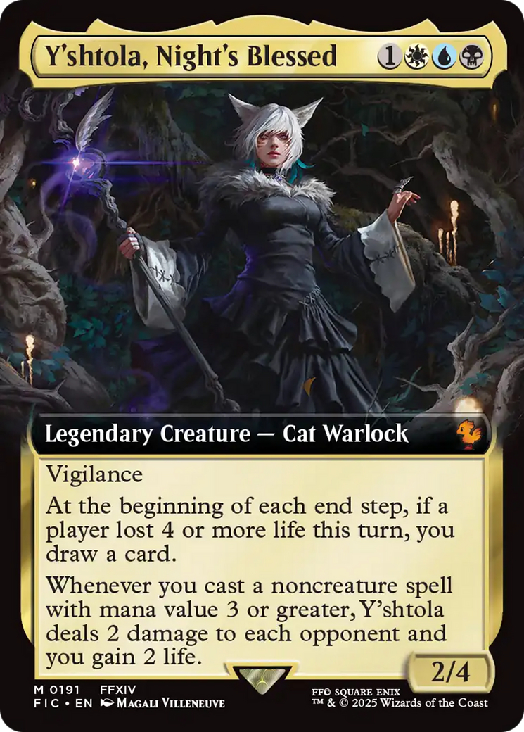 Y'shtola, Night's Blessed (Extended Art) [FINAL FANTASY Commander] [Foil]