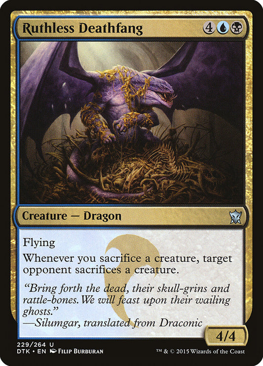 Ruthless Deathfang [Dragons of Tarkir] [Foil]