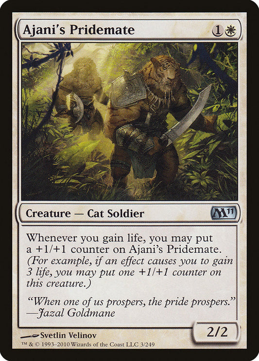 Ajani's Pridemate [Core Set 2011] [Foil]