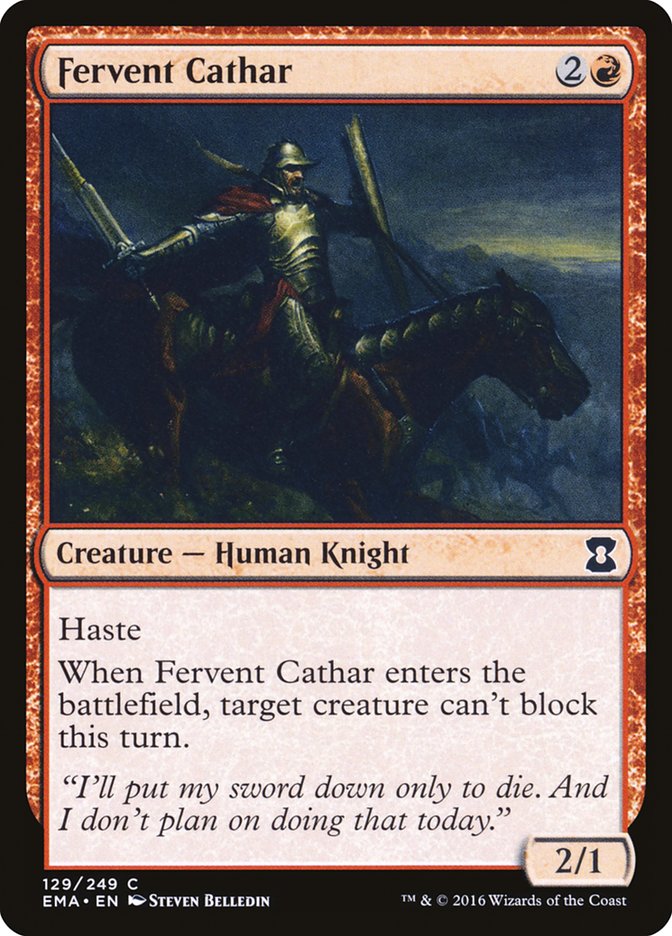 Fervent Cathar [Eternal Masters] [Foil]