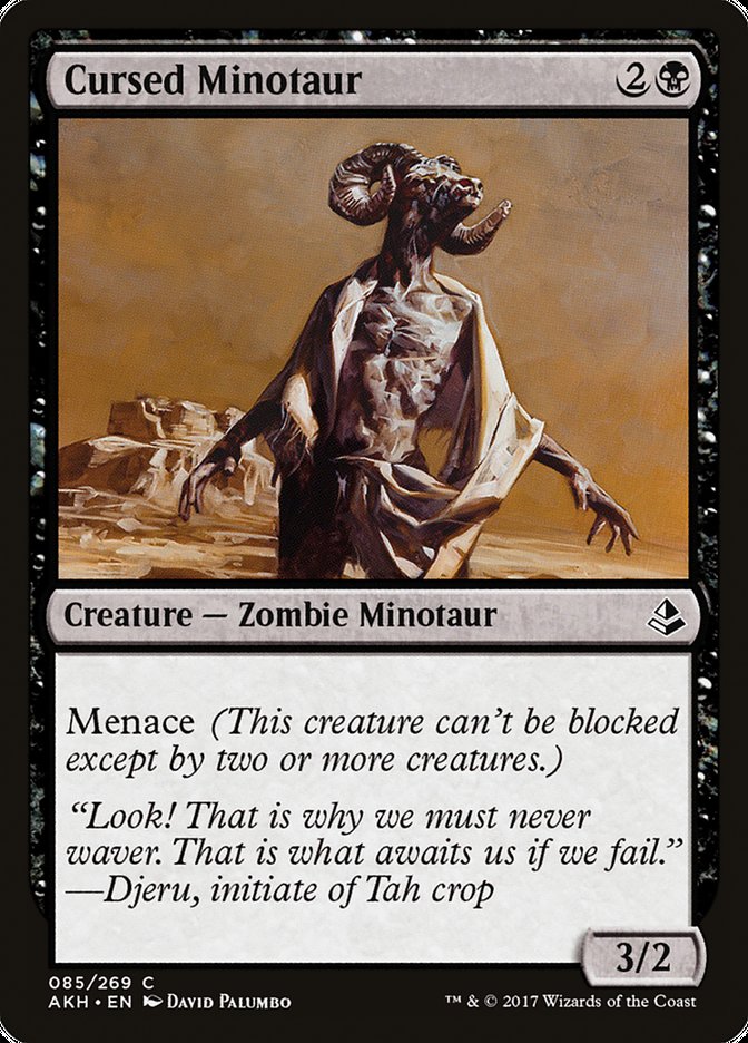Cursed Minotaur [Amonkhet] [Foil]