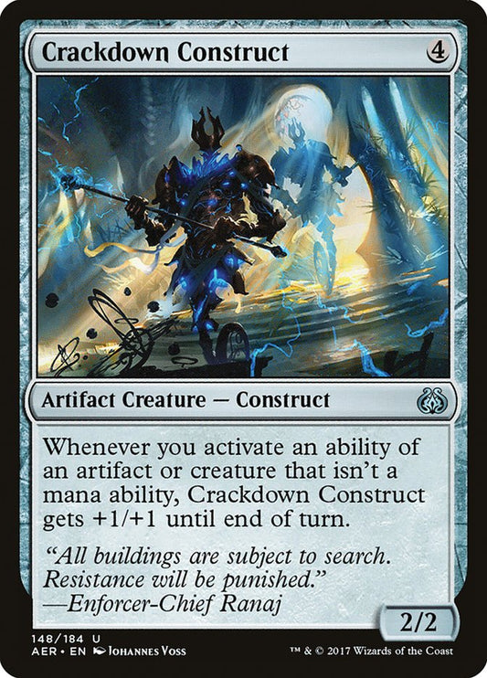 Crackdown Construct [Aether Revolt] [Foil]