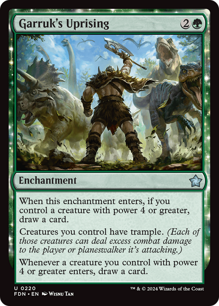 Garruk's Uprising [Foundations] [Foil]