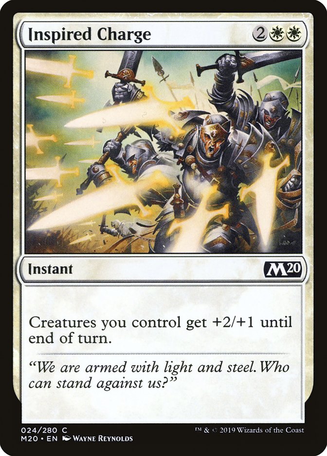 Inspired Charge [Core Set 2020] [Foil]