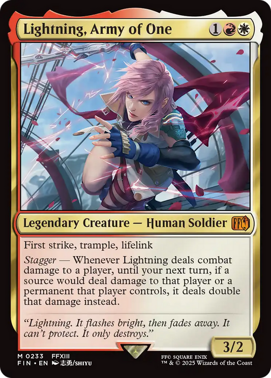 Lightning, Army of One [FINAL FANTASY] [Foil]