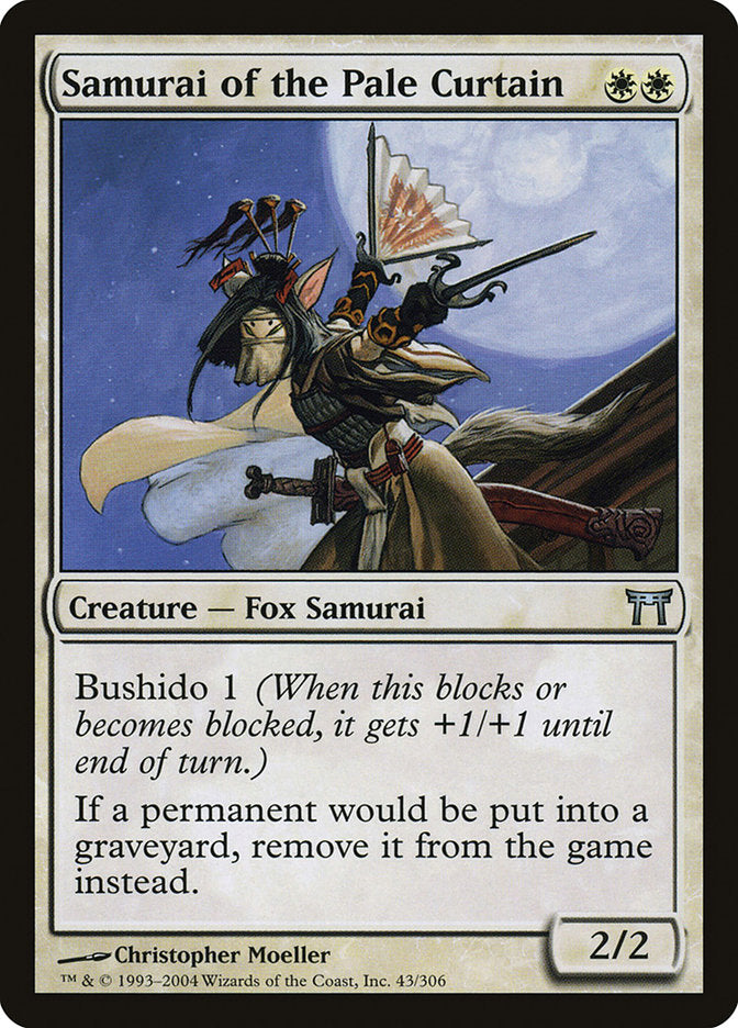 Samurai of the Pale Curtain [Champions of Kamigawa] [Foil]