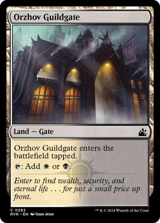 Orzhov Guildgate [Ravnica Remastered] [Foil]