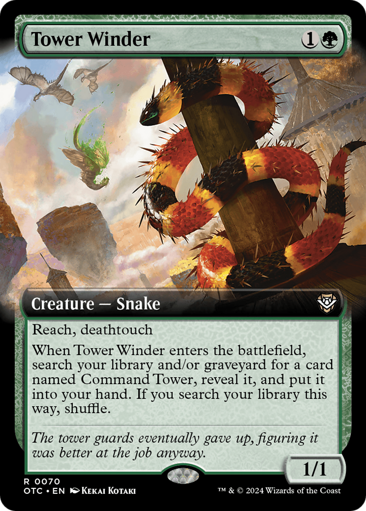 Tower Winder (Extended Art) [Outlaws of Thunder Junction Commander] [Foil]