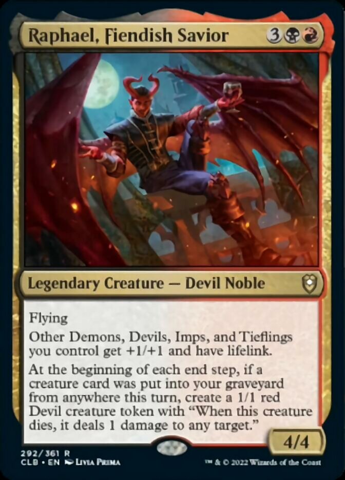 Raphael, Fiendish Savior [Commander Legends: Battle for Baldur's Gate] [Foil]