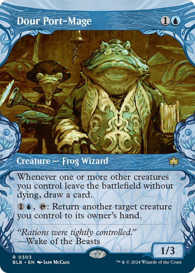 Dour Port-Mage (Showcase) [Bloomburrow] [Foil]