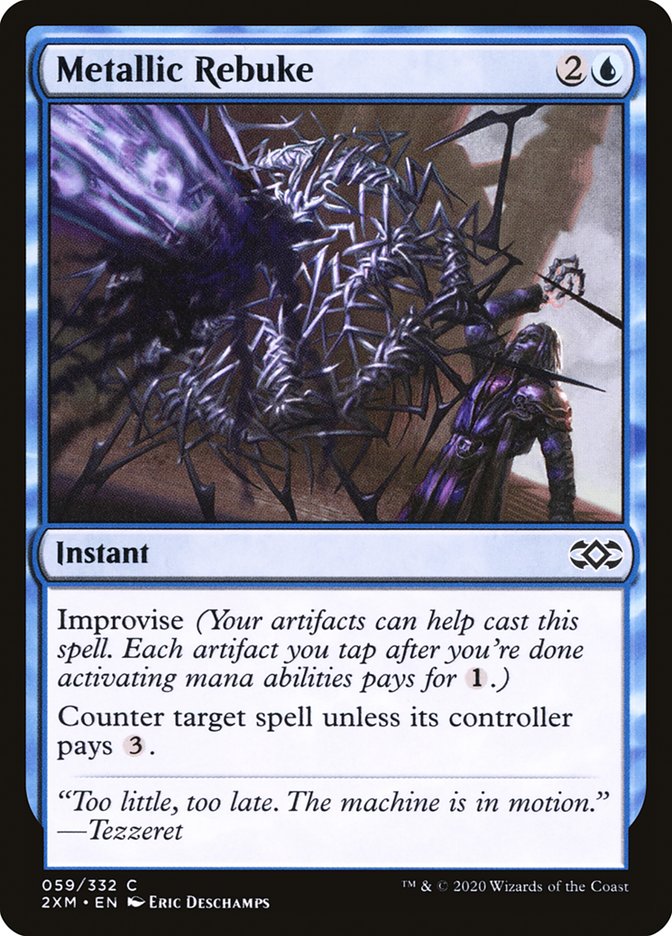Metallic Rebuke [Double Masters] [Foil]