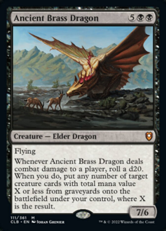 Ancient Brass Dragon [Commander Legends: Battle for Baldur's Gate] [Foil]