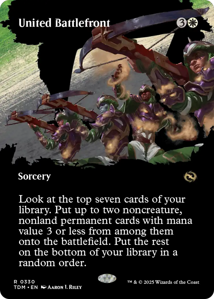 United Battlefront (Borderless) [Tarkir: Dragonstorm] [Foil]