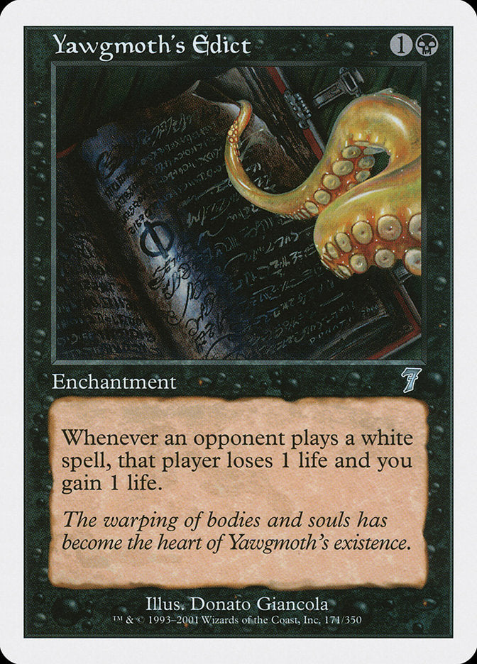 Yawgmoth's Edict [Seventh Edition] [Foil]