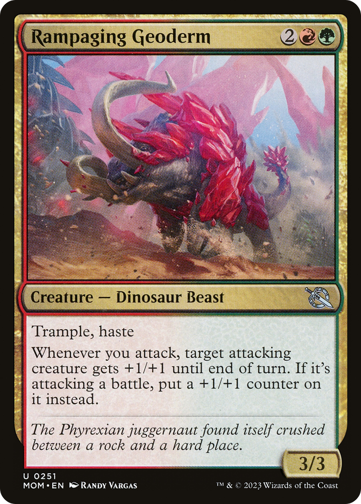 Rampaging Geoderm [March of the Machine] [Foil]