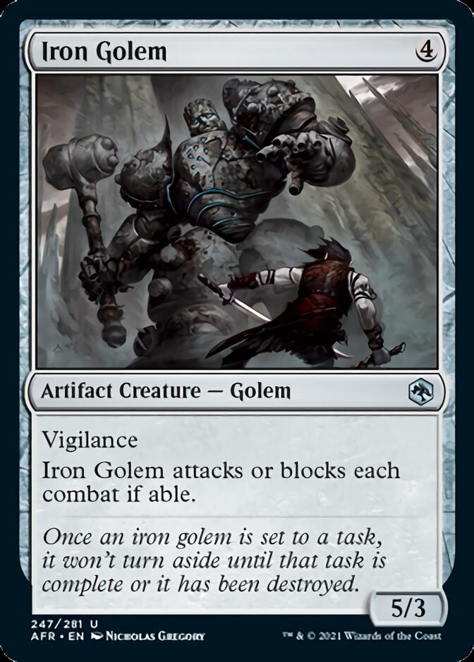 Iron Golem [Dungeons & Dragons: Adventures in the Forgotten Realms] [Foil]