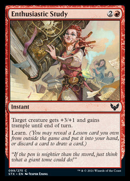Enthusiastic Study [Strixhaven: School of Mages] [Foil]