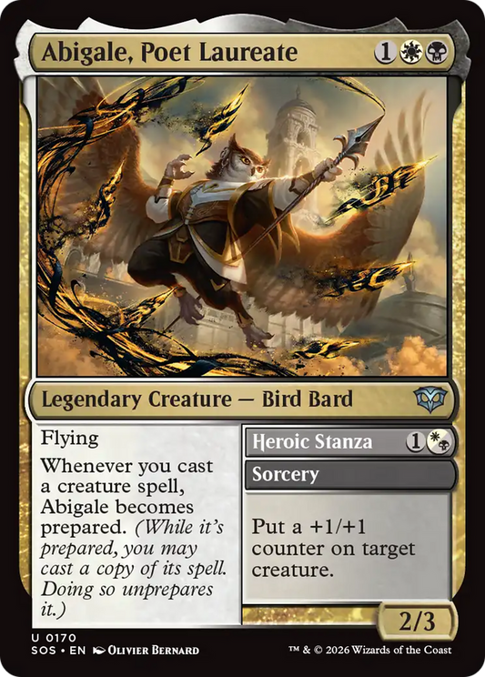 Abigale, Poet Laureate [Secrets of Strixhaven] [Foil]