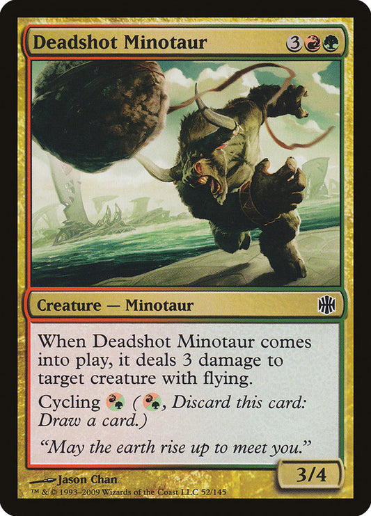Deadshot Minotaur [Alara Reborn] [Foil]