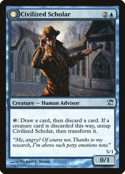 Civilized Scholar // Homicidal Brute [Innistrad] [Foil]